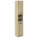 vidaXL Armoire salle de bain chêne sonoma 32x34x188 5 cm