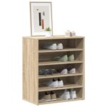 vidaXL Armoire à chaussures Chêne sonoma 60x35x70 cm Bois d’ingénierie