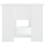 vidaXL Table basse blanc 79x49x41 cm bois d'ingénierie