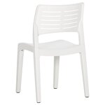 vidaXL Chaises de jardin 2 Pièces Blanc Polypropylène