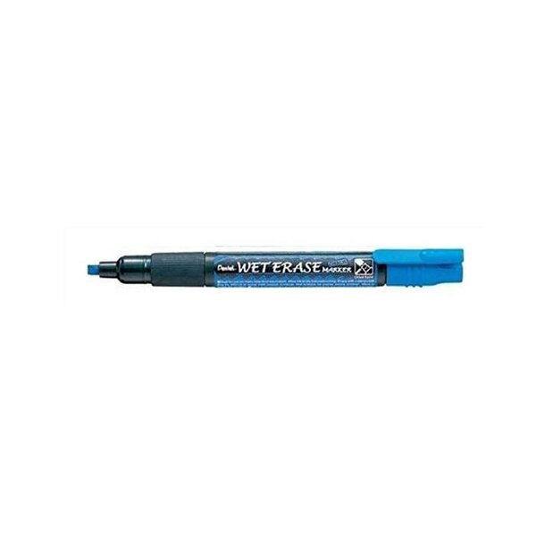Marqueur 'wet erase smw26'  pointe biseautée  bleu largeur du tracé: 0 6 4 0 mm pentel