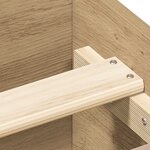 vidaXL Cadre de lit sans matelas chêne artisanal 140x200 cm