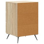vidaXL Cabinet de chevet avec tiroir Chêne Sonoma 43 x 41 x 66 5 cm