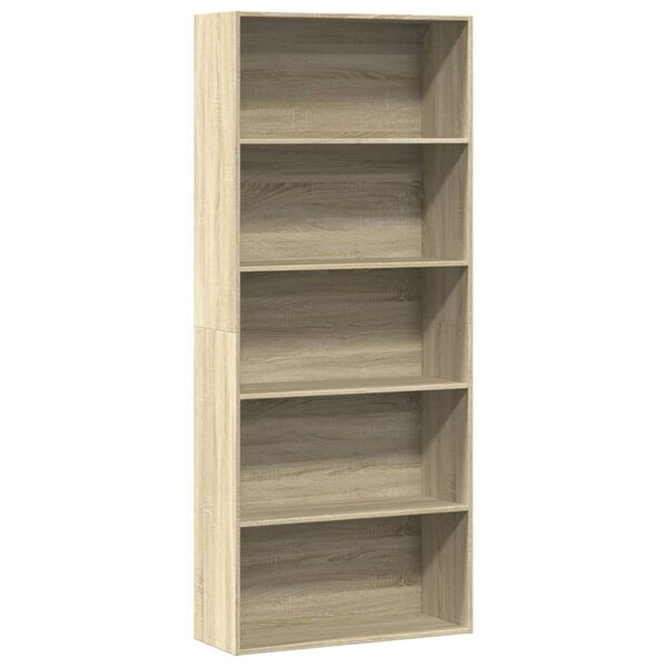 vidaXL Bibliothèque chêne sonoma 80x30x189 cm bois d'ingénierie