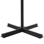 vidaXL Parasol de jardin avec base portable anthracite