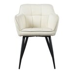 Chaise de salle à manger 81 x 57 x 53 cm beige 03_0009199