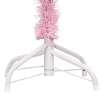 vidaXL Arbre de Noël artificiel pré-éclairé et boules rose 180 cm PVC