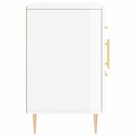 vidaXL Buffet blanc brillant 100x36x60 cm bois d'ingénierie