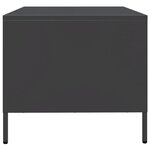 vidaXL Meuble TV noir 68x50x43 5 cm acier laminé à froid