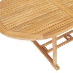 vidaXL Ensemble à manger d'extérieur 7Pièces 150-200x100x75cm Teck massif