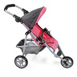 Bayer Chic 2000 612-41 - Petite poussette de jogging LOLA pour poupées  anthracite - rose