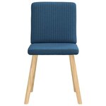 vidaXL Chaises à manger lot de 4 bleu tissu