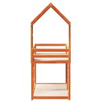 vidaXL Lit superposé sans matelas cire marron 75x190 cm pin massif