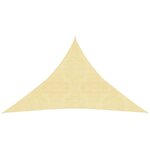 vidaXL Voile d'ombrage 160 g/m² Beige 5x5x6 m PEHD