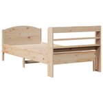 vidaXL Cadre de lit sans matelas 75x190 cm bois de pin massif