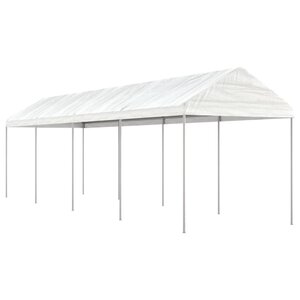 vidaXL Belvédère avec toit blanc 8 92x2 28x2 69 m polyéthylène
