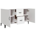 vidaXL Buffet blanc 100x36x60 cm bois d'ingénierie