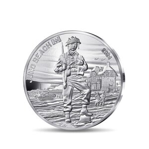 80 ans du D-DAY Monnaie de 10€ Argent - Juno Beach
