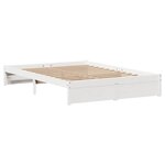 vidaXL Cadre de lit sans matelas blanc 120x200 cm bois de pin massif