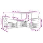 vidaXL Ensembles de canapés avec coussin 4 Pièces Naturel et Crème