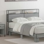 vidaXL Tête de lit de rangement Sonoma gris 120 cm Bois d'ingénierie