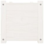 vidaXL Jardinière d'extérieur Blanc 100x31x31 cm Bois de pin massif