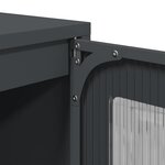 vidaXL Meuble TV anthracite 68x39x60 5 cm acier laminé à froid