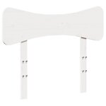 vidaXL Cadre de lit sans matelas blanc 90x190 cm bois de pin massif