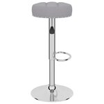 vidaXL Tabourets de bar lot de 2 gris tissu