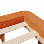 vidaXL Cadre de lit sans matelas cire marron 140x190cm bois pin massif