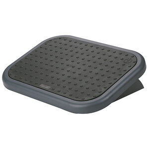 Q-connect repose-pieds - Réglable avec revêtement caoutchouc - 45x33x8.5cm - Noir