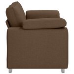 vidaXL Canapé avec coussin Marron 160 x 77 x 82 cm tissu