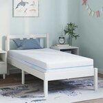 vidaXL Matelas Blanc 80 x 160 cm Mousse