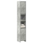 vidaXL Armoire de salle de bain Gris béton 30x30x183 5 cm Aggloméré