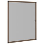 vidaXL Moustiquaire pour fenêtres Marron 80x100 cm