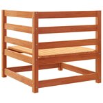 vidaXL Salon de jardin 6 Pièces cire marron bois de pin massif