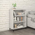 vidaXL Buffet Sonoma gris 69 5x32 5x90 cm Bois d'ingénierie