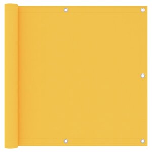 vidaXL Écran de balcon Jaune 90x400 cm Tissu Oxford