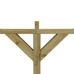 vidaXL Pergola à appentis 2 x 4 x 2 2 m Bois