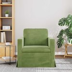 vidaXL Canapé Vert clair 78 x 78 x 80 cm Velours