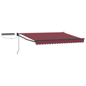 vidaXL Auvent rétractable électrique Bourgogne et Anthracite 3 x 2 5 m