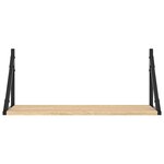 vidaXL Étagères murales 2 Pièces chêne sonoma 60x25x25 5 cm