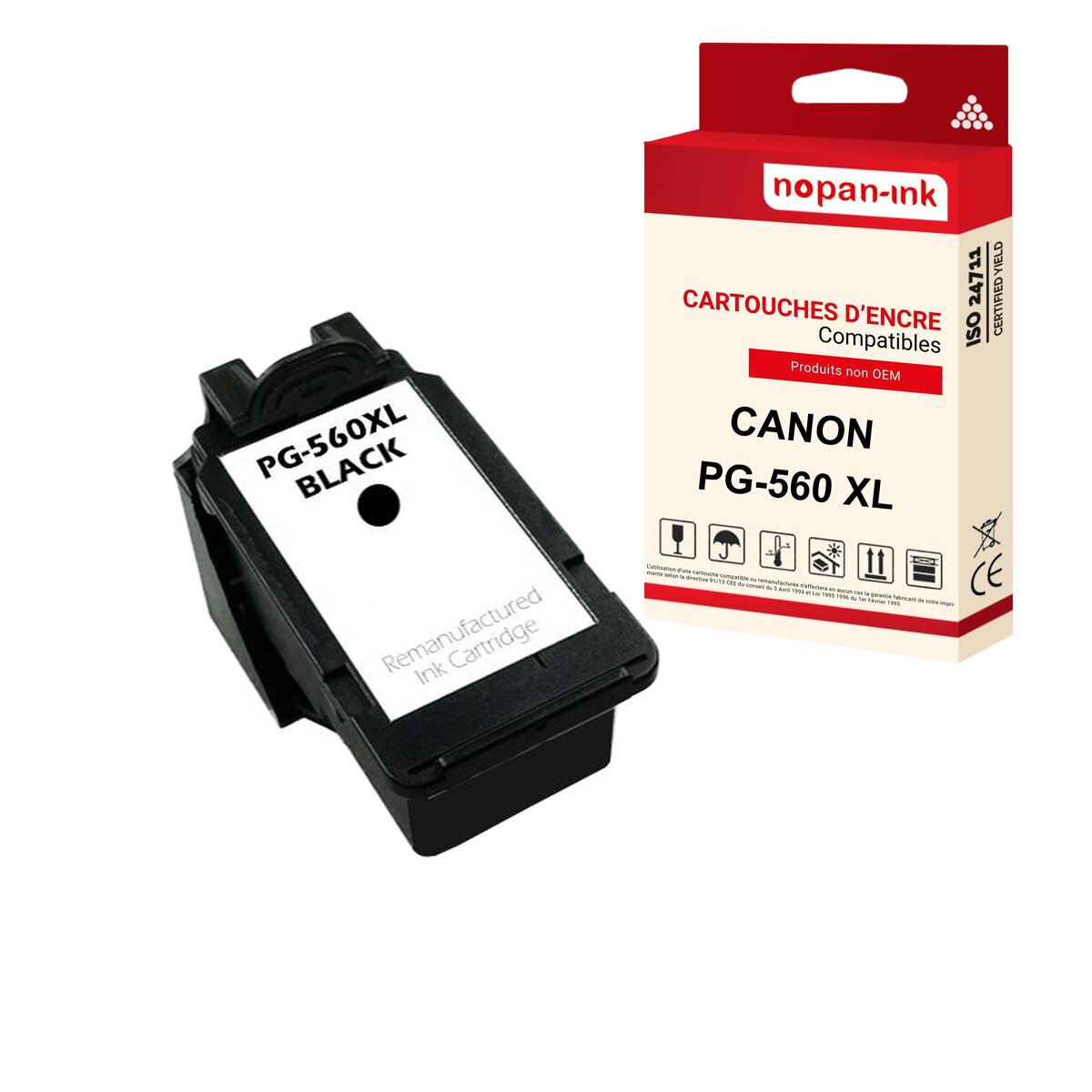 Nopan-ink - x1 cartouche canon pg 560 xl pg-560 xl compatible - La Poste