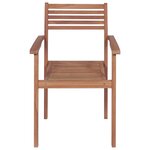 vidaXL Chaises de jardin lot de 2 et coussins anthracite Bois de teck