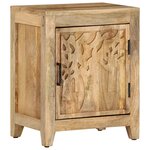 vidaXL Table de chevet 40x30x50 cm Bois de manguier massif