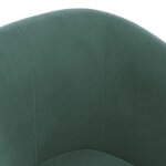 vidaXL Fauteuil cabriolet avec repose-pied vert foncé velours