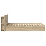vidaXL Cadre de lit avec rangement Chêne Sonoma 90 x 200 cm