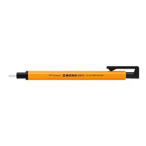 Stylo gomme mono zero pointe ronde 2 3 mm néon orange x 6 tombow