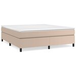 vidaXL Cadre de lit Cappuccino 180x200 cm Similicuir