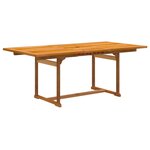 vidaXL Ensemble à manger de jardin 7Pièces bois d'acacia solide textilène